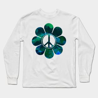 Deepwater Peace Flower Long Sleeve T-Shirt